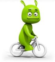 Alien à vélo